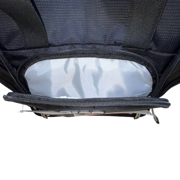 Ciao Unisex Black Nylon Under-The-Seat Spacious Rolling Travel Case - Picture 8 of 14